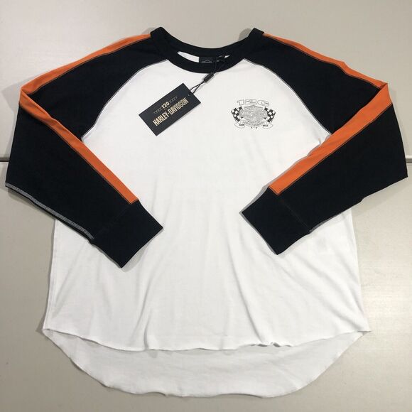 Harley-Davidson Tops - Harley Davidson Women's 120th Anniversary Long Sleeve Knit Top White XL